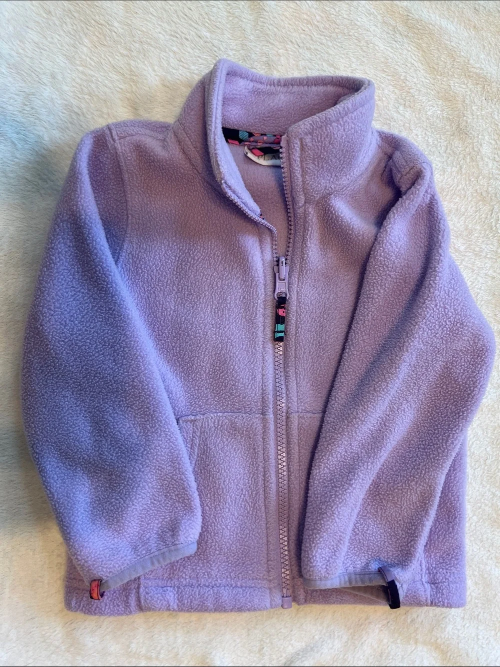 The Children's Place Lavender Fleece Zip Jacket